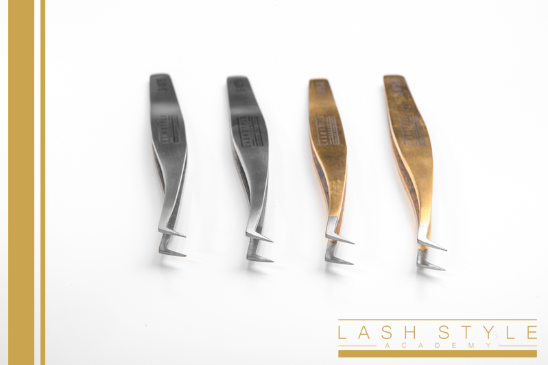 volumen pinzette gold and silver - lash products - lash art - wimpern produkt - wimpernverlangerung - lash Easy volume csipesz