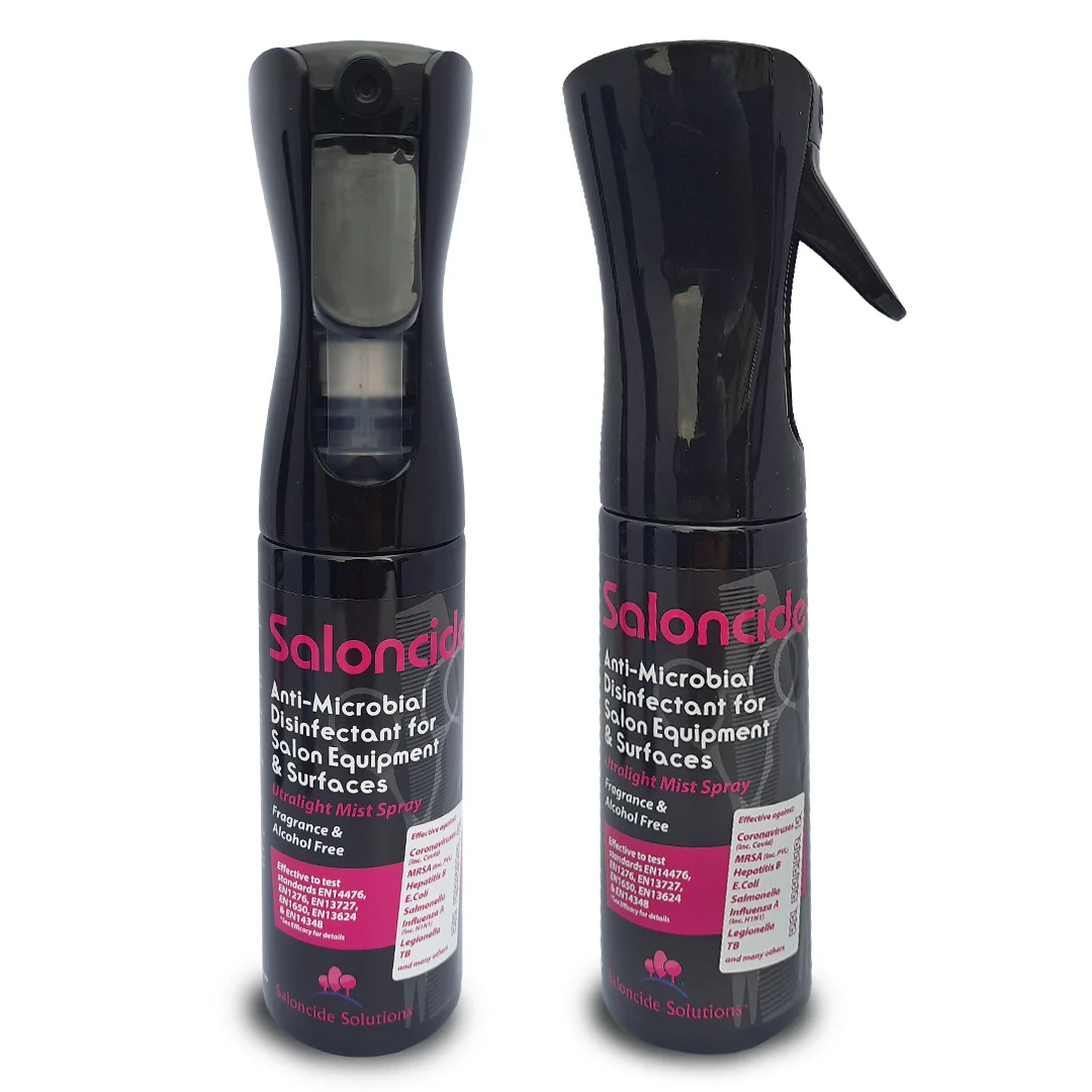 Saloncide Antimikrobiális Ultralight Fine Mist – Újratölthető Permetező Rendszer Saloncide Antimikrobiális Ultralight Fine Mist – Újratölthető Permetező Rendszer